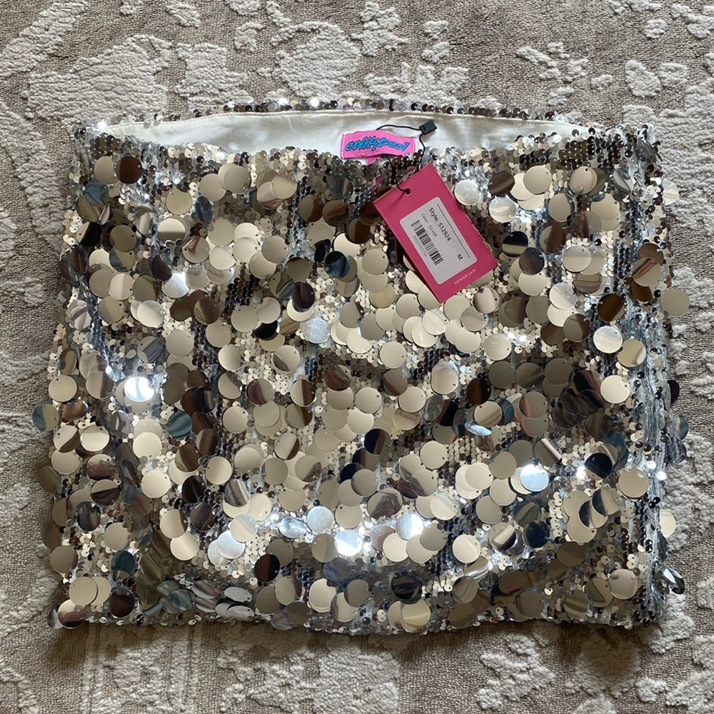 Sequin mini skirt